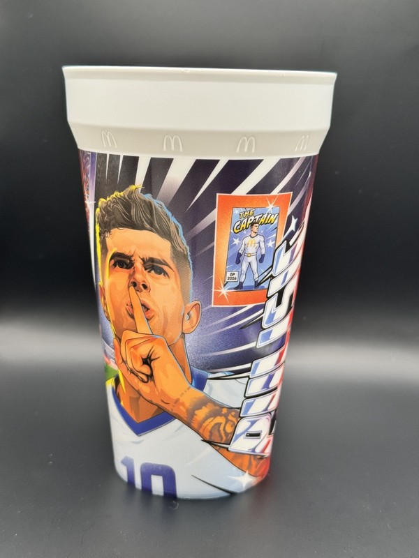 CHRISTIAN PULISIC 2026 McDonald's FIFA World Cup Collectible Cup NEW UNUSED USA