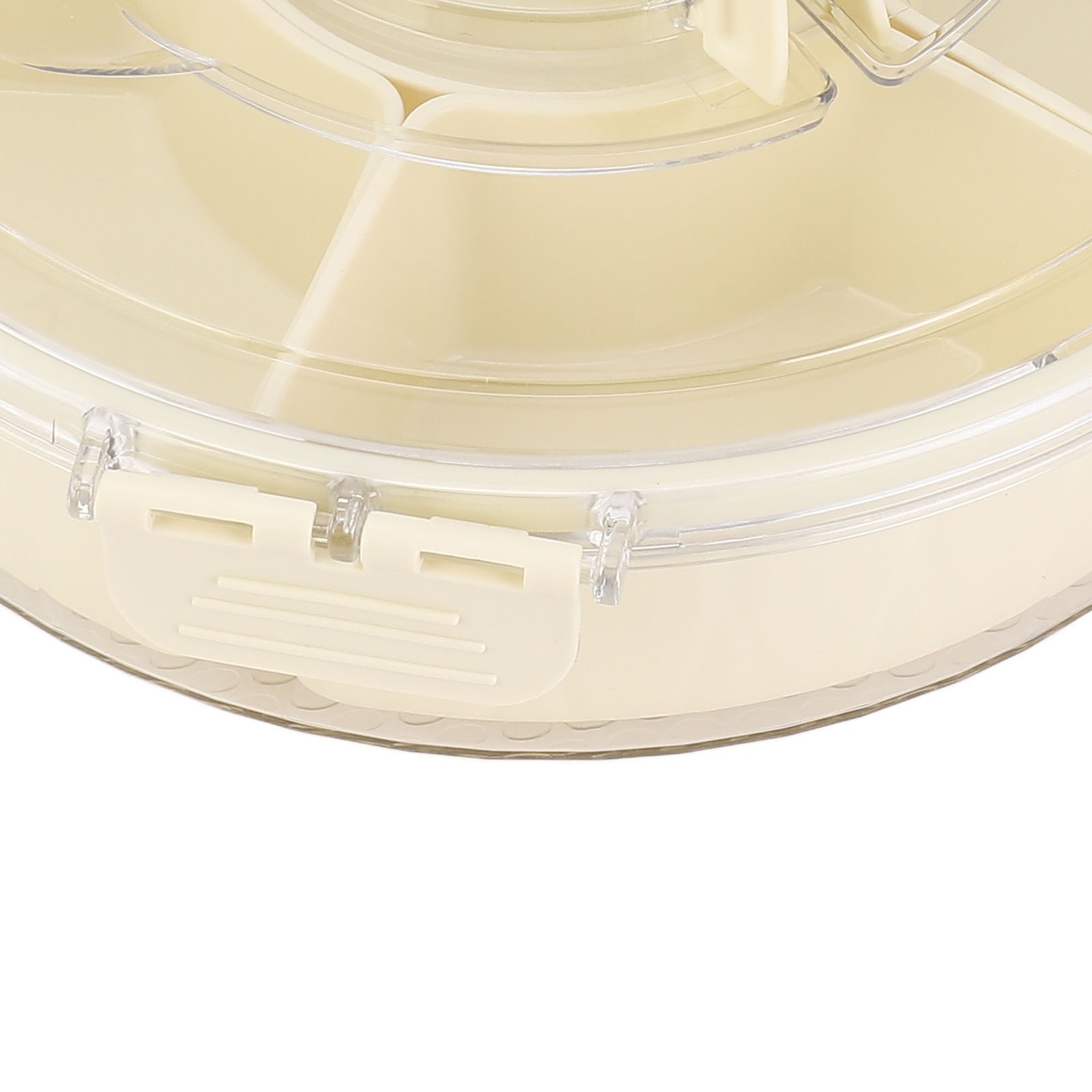 360 Rotating Divider Tray 6 Compartments Sealed Snack Box For Road Trips Picnics