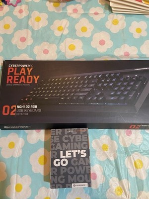 Cyber power Pc Keyboard And Elite M2 Gaming Mouse New Never Used 