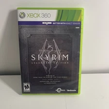 Skyrim Legendary Edition for Xbox 360 Complete With Map, Clean Discs, Working