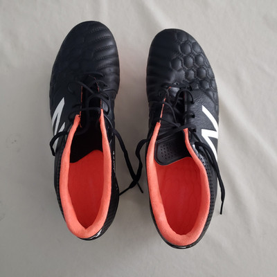 New Balance Visaro K Leather Black ORANGE MSVRKFBL Men Size 11 NEW RARE CLEATS