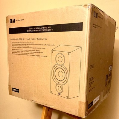 ELAC DB62BK Debut 2.0 Bookshelf Speakers (Pair) - Black for sale