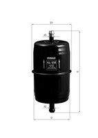 Kraftstofffilter Mahle KL 558 Leitungsfilter FüR YJ 130 744 Cherokee ZJ Jeep 105