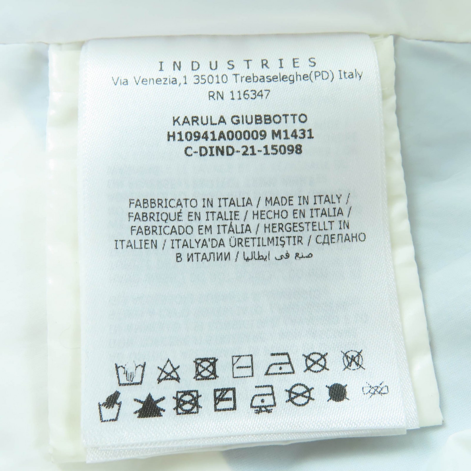 Great MONCLER GENIUS 2 Jacket KARULA white Nylon Women 0 thumbnail 14