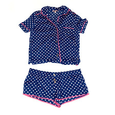 Juicy Couture blue polka dot pajama set Sz extra small/small