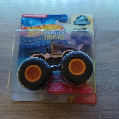 Hot Wheels Monster Trucks 1/64 Diecast Tyrannosaurus Rex Crushed Car Included