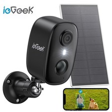 ieGeek Wireless Outdoor Solar Security Camera Home WiFi Battery CCTV System,UK