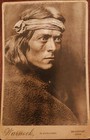 EDWARD CURTIS NATIVE AMERICAN ZUNI GOVERNOR JAMES WARNOCK MOUNTED PHOTO — photo 1