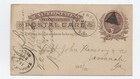 1891 Allendale SC postal card triangle cancel [h.7861] — photo 1