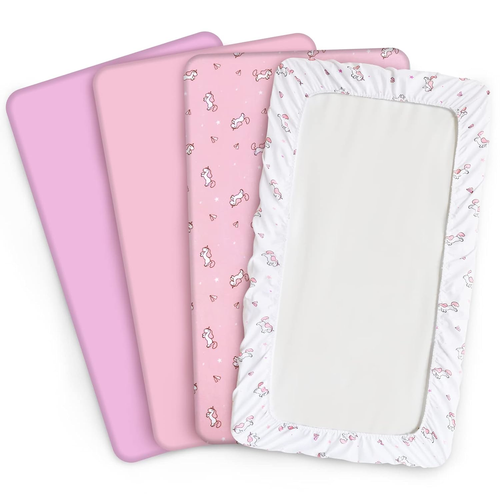 Sábanas ajustables de 52'' x 28'' para colchones estándar y para niños pequeños - Foto 5 di 12