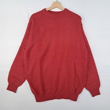 Maglione Malo in puro cashmere rosso taglia L da uomo