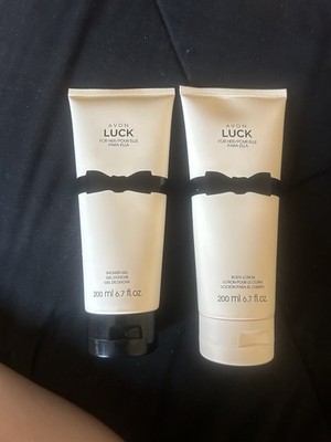 Bundle New Avon Luck For Her Body Lotion And Shower Gel 6.7 fl oz