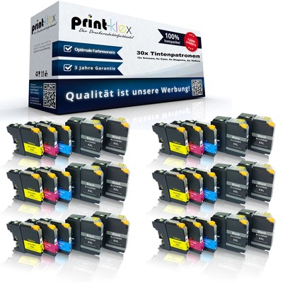 30x Kompatible Tintenpatronen für Brother LC-22E Farb Set XL- Drucker Pro Serie