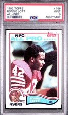 1982 Topps Ronnie Lott #486 - San Francisco 49ers - PSA 9 Rookie Card RC. rookie card picture