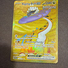 The Pokémon Company Pokemon TCG Raging Bolt ex SV05 Hyper Rare HOLO 218/162 240