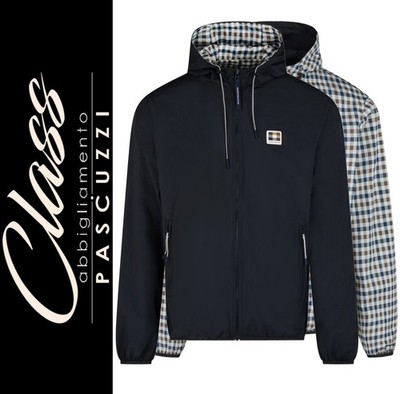 Aquascutum Active - Badge Reversible Sailor Jacket Waterproof JK017 (Black)