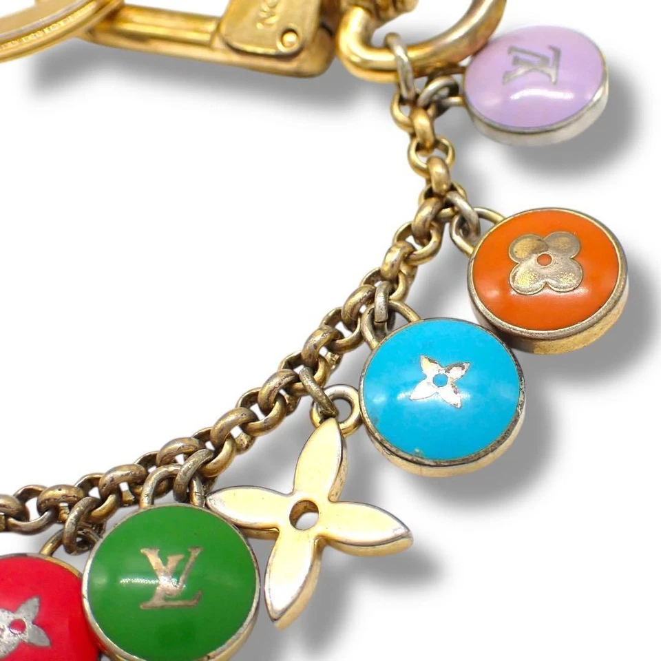 Porte-clés breloque sac LOUIS VUITTON Porto Cle Chenne Pastille M65380 Occasi... - Photo 3/4