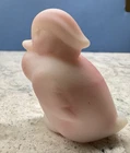 Fenton Heisey Satin Rosalene Glass Wood Duckling Figurine HCA Stamped