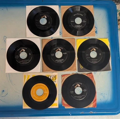 Lot Of 7 Elvis 45s - Condition Varies