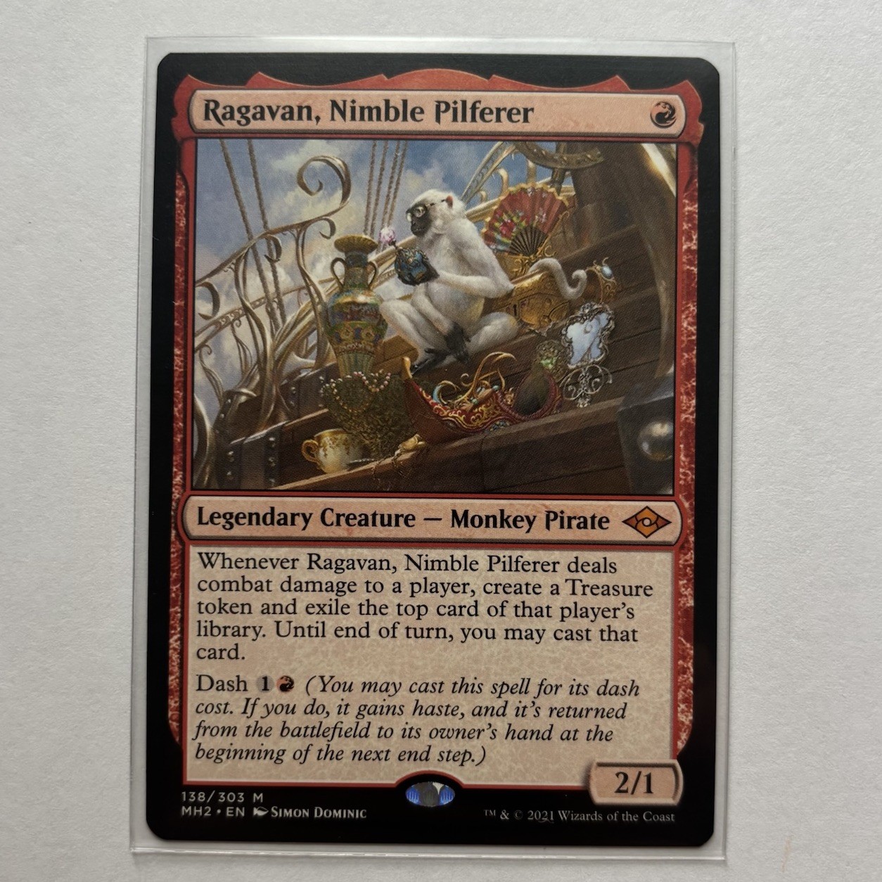 MTG Ragavan, Nimble Pilferer - Modern Horizons 2 (MH2) Mint Condition #138