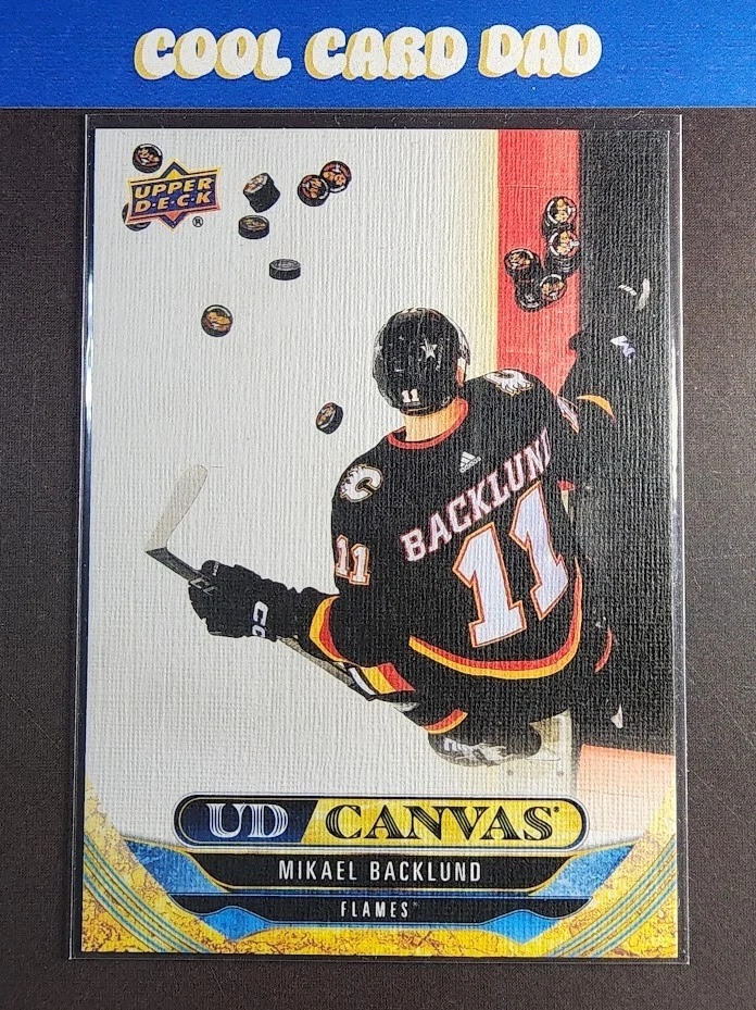 2024-25 Upper Deck Series 1 Mikael Backlund UD Canvas #C-30 Calgary Flames