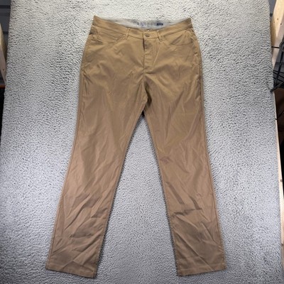 Flag & Anthem Madeflex Pant Mens 36x34 Brown Polyester Straight Golf Performance