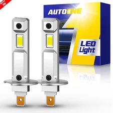 AUTOONE H1 LED Headlight Bulbs Conversion Kit Hi/Low Beam 6500K Super White 10SF