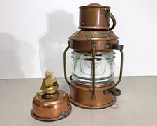 Vintage Copper Nautical Anchor Lantern