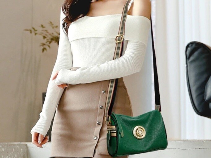 Handbag Ladies Messenger Bag Fashion Leather Texture One Shoulder Shopping Bag main image 0