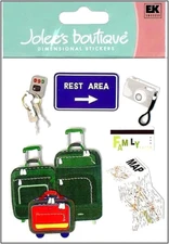 Jolee's Boutique Dimensional Stickers - FAMILY TRIP - 6 pcs