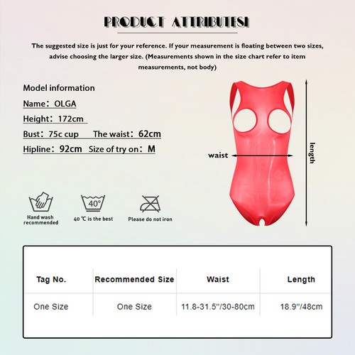 Mujeres Sexy Monos Copa Abierta Sin Entrepierna Bodycon Transversal Medias Body - Imagen 18 de 63