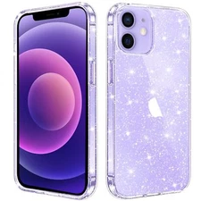 JJGoo Compatible with iPhone 12 Mini Case, Bling Sparkle Soft TPU Anti-Scratch--