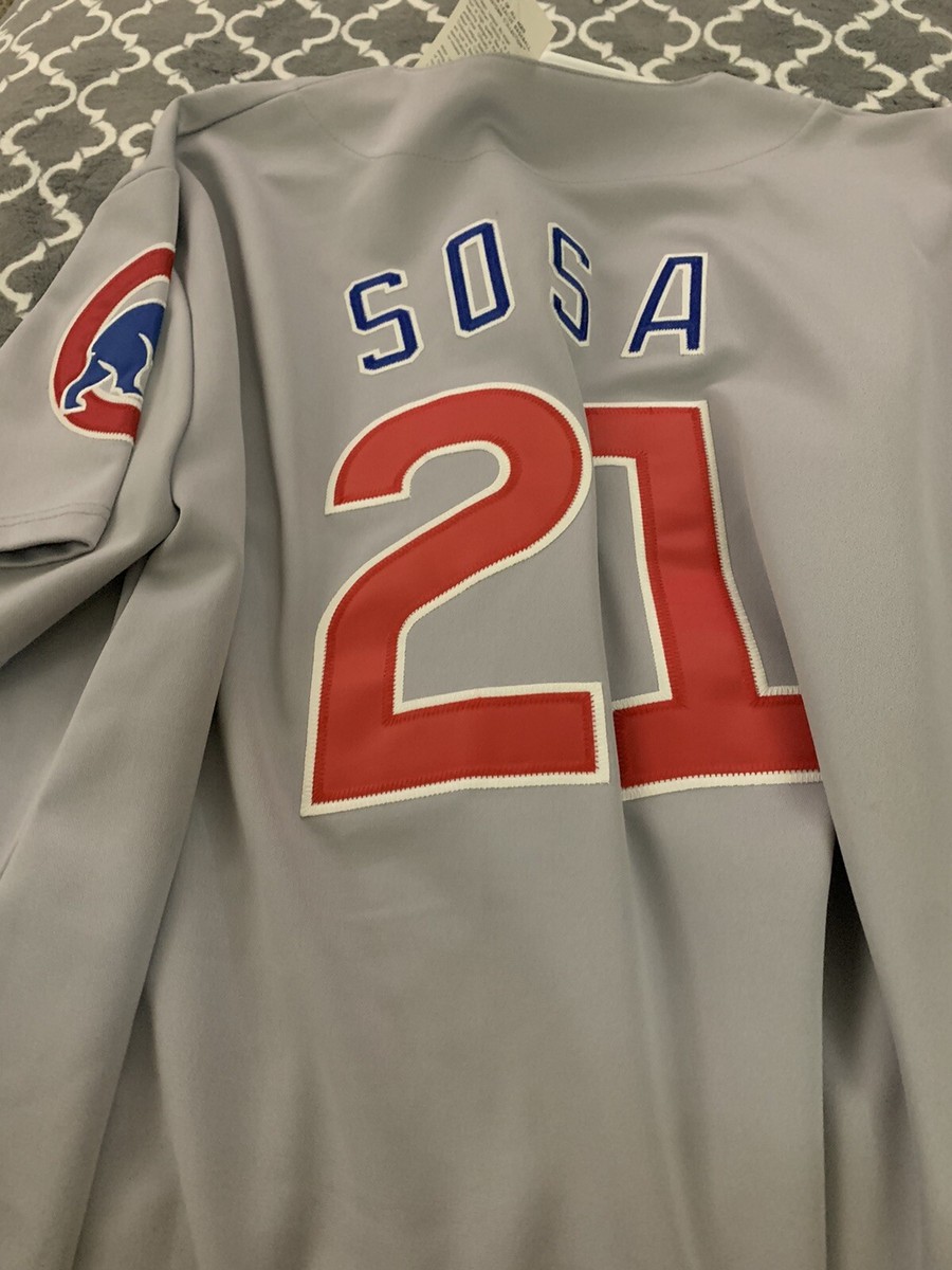 Sammy Sosa 1998 Chicago Cubs Men's Grey Road Jersey 2xl | eBay