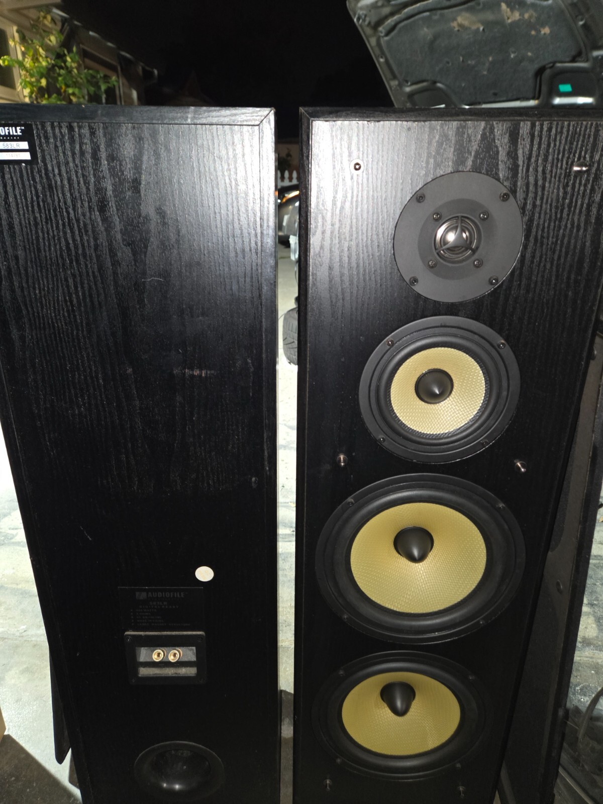 Audiofile 583LR Home Theatre Towers Speaker Pair Tested & Working eBay