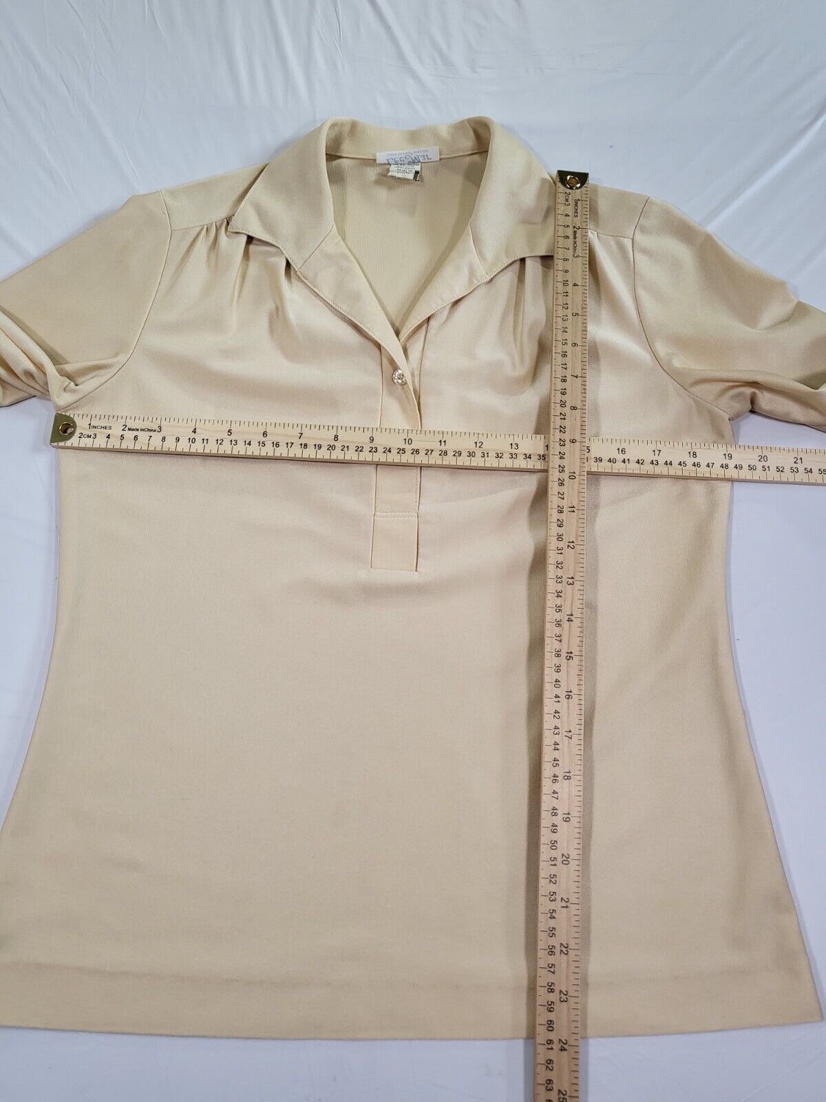 Vintage 70s Lee Mar Top Womens Size 12 Collared P… - image 10