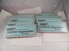 EMPTY GSP GERBER SCIENTIFIC SIGNMAKER 3 & 4  EMPTY FONT MODULE BOXES LOT OF 9