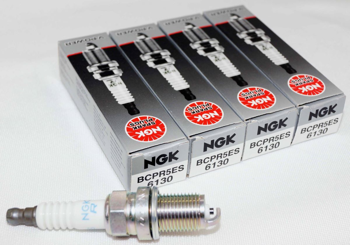 4 Pack Genuine Authentic NGK 6130 Nickel Spark Plugs BCPR5ES