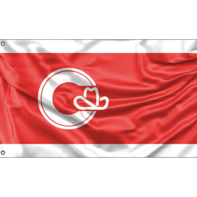 Calgary, Kanada Flagge, einzigartiges Design, 3 x 5 Fuß / 90 x 150 cm, hergestellt in der EU