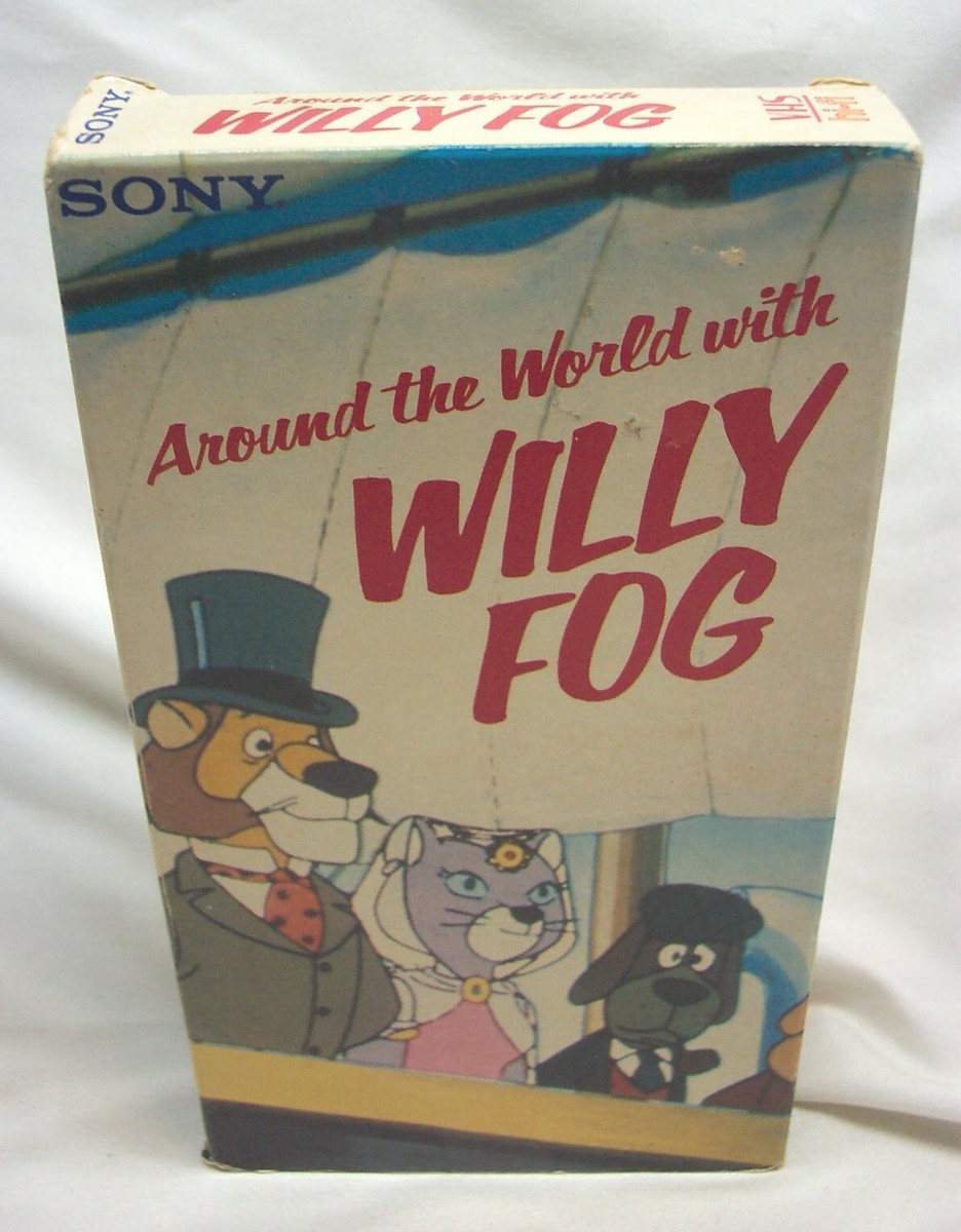 RARE SONY Vintage AROUND THE WORLD WITH WILLY FOG VHS Video Tape