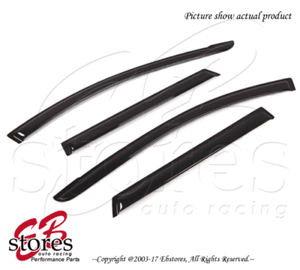 For-Toyota-Matrix-2009-2013-Outside-Mounted-Dark-Smoke-JDM-Window-Visors-4pcs