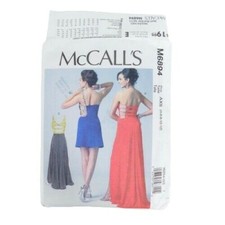 McCalls 6894 Misses Dresses Sewing Pattern Size 4-12 Evening Grad Bridal