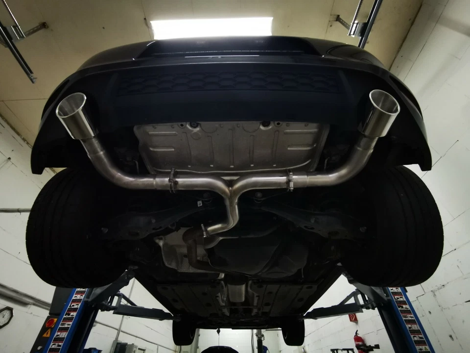 VW Golf 7 GTI Duplex Endschalldämpfer-Ersatzrohr 100mm Endrohranlage - Bild 4 von 4