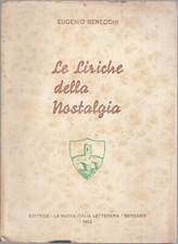 1952 Le liriche della nostalgia di Eugenio Benecchi Bergamo