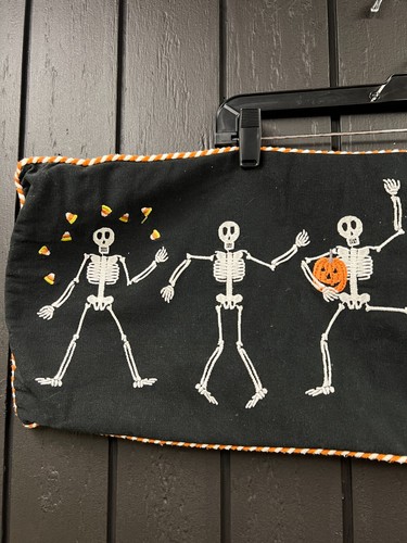 Novogratz Halloween Skeletons Long Throw Pillow Cover 10" x 29" - Picture 6 of 9