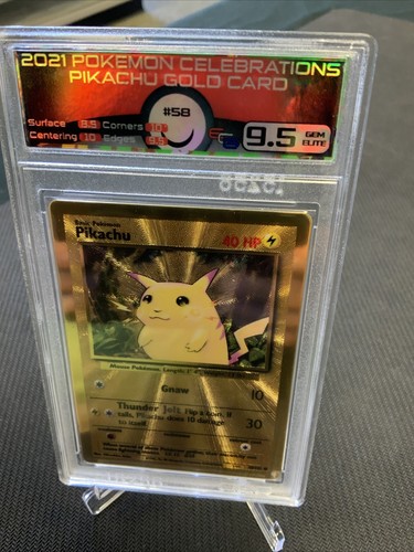 2021 Pok mon Celebrations Pikachu Gold Card Graded 9 5 EBay