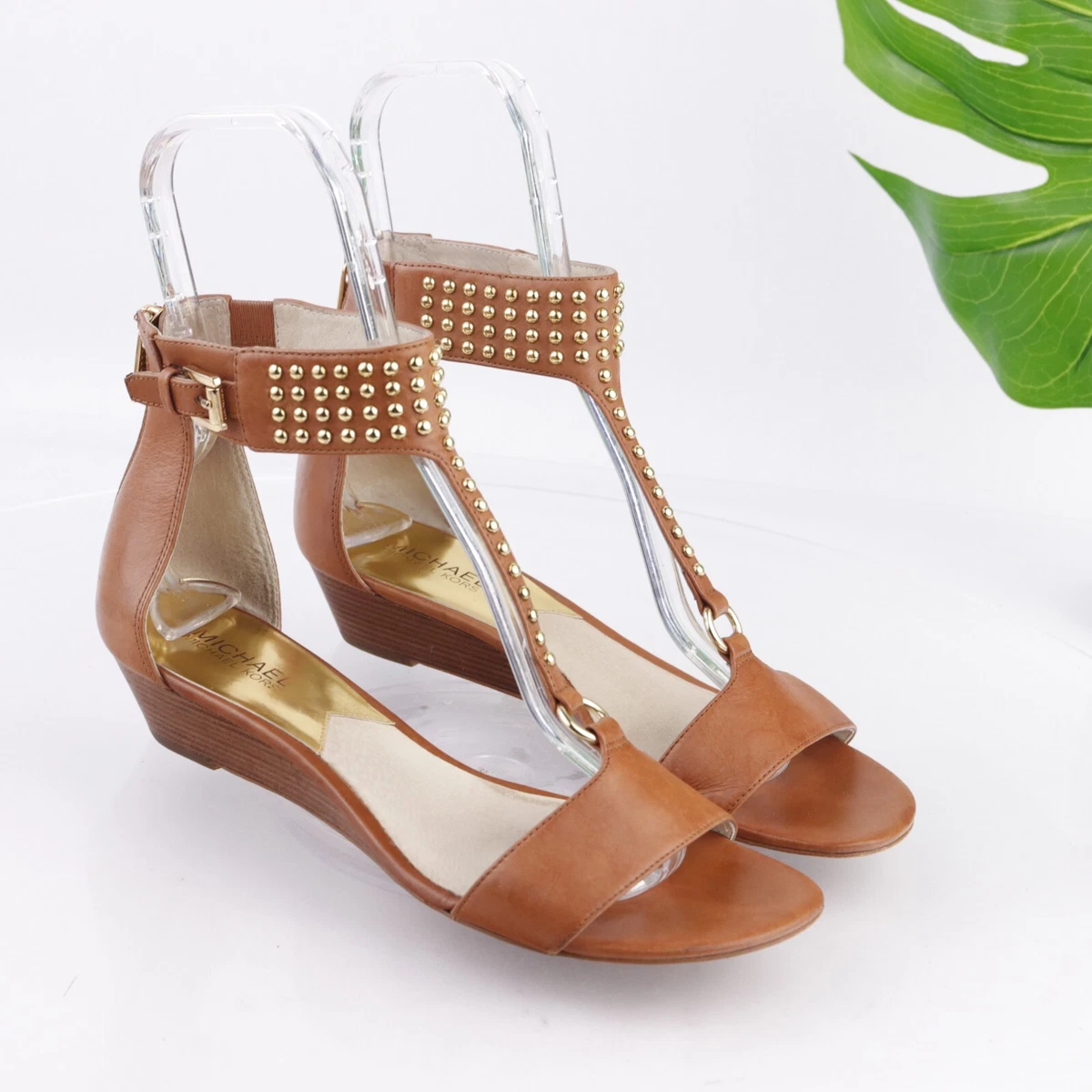Michael kors online ashland leather sandal