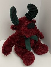 Russ Berrie Twinkle Plush Reindeer Red Stuffed Animal Toy Christmas 12 Inch