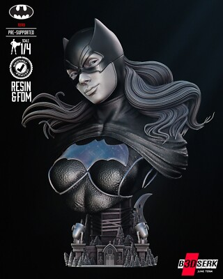 3D Resin Printed Batgirl Bust Model Kit - Unpainted & Unassembled - DC Comics