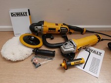 DeWALT DWP849X 180mm variable speed polisher + DWE4206 115mm angle grinder 240V