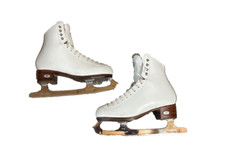 Riedell Bronze Start Figure Skates 4 1/2.B/ball A/heel with 9.5" Pattern 99 Blad